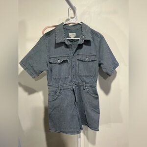 Universal Thread Blue and White Striped Shirt